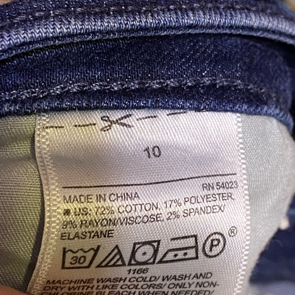 Rockstar Navy Distressed Skinny Jeans High Waist - Picture 4 of 4